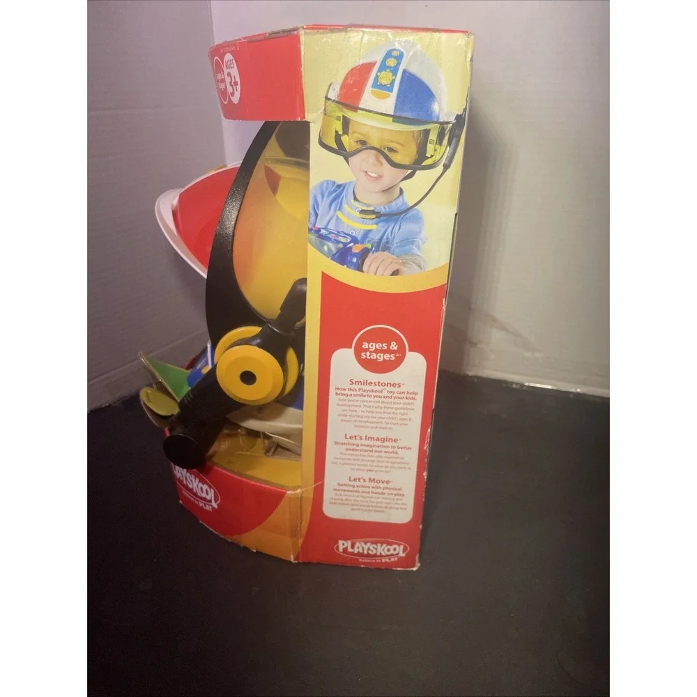 Hasbro Playskool Helmet Heroes Police Officer Toy Lights Sounds Ages 3+ New